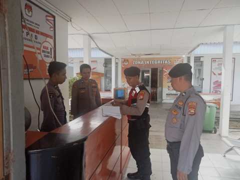 Satgas II Preventif OPS Mantap Praja Nala 2024 Gelar Patroli Cooling System di KPU Bengkulu Selatan