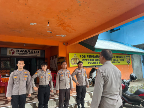 Polres Bengkulu Selatan Perketat Pengamanan Kantor Bawaslu Pasca Pilkada 2024
