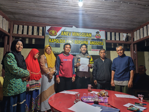 Bhabinkamtibmas Polsek Pino Laksanakan Problem Solving Penyelesaian Permasalahan Warga