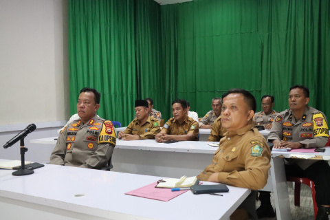 Kapolres Lebong Ikuti Zoom Meeting Rakor Bersama Kementerian 