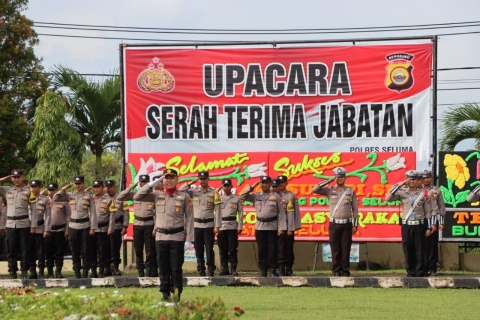 Polres Seluma Gelar Upacara Serah Terima Jabatan untuk Penyegaran Organisasi