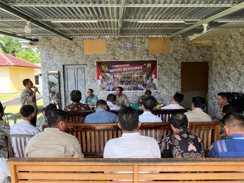 Polsek Manna Gelar Rapat Ketahanan Pangan Bersama Para Kepala Desa
