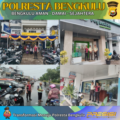 Polresta Bengkulu Lakukan Patroli Rutin di Lokasi Vital untuk Ciptakan Rasa Aman Masyarakat