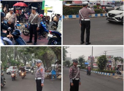 Satlantas Polresta Bengkulu Atur Lalu Lintas Sore, Pastikan Kelancaran Arus Kendaraan