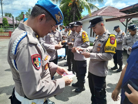 Polres Seluma Gelar Pemeriksaan Disiplin Anggota Polsek Jajaran
