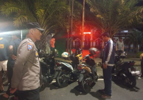 Polsek Ratu Samban Laksanakan Back Up Razia Kenalpot Brong