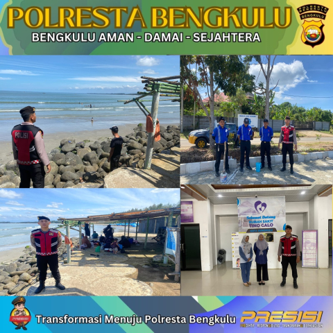 Polresta Bengkulu Lakukan Patroli di Seputaran Pantai Zakat dan Tempat Hiburan