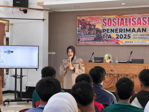 Undang Pelajar SMA Sederajat, Polres Lebong Sosialisasi Penerimaan Polri 