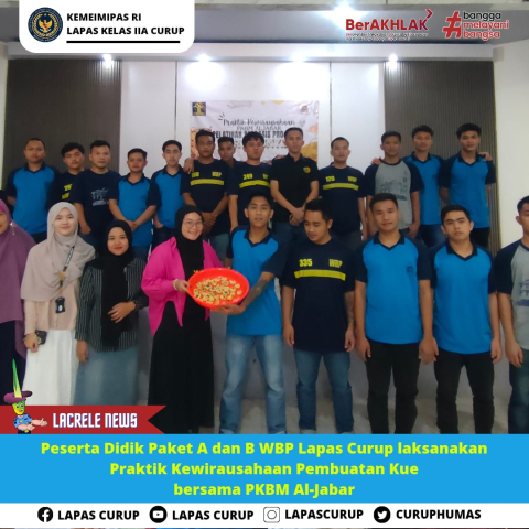 Lapas Curup Dukung Kemandirian Warga Binaan dengan Pelatihan Membuat Kue
