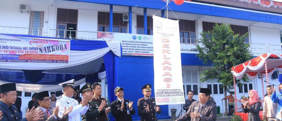 Deklarasi ,emperingati Hari Anti Narkotika Internasional (HANI) 2018.