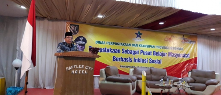 Dinas Perpustakaan dan Kearsipan Provinsi Bengkulu, Gelar Sosialisasi dan Pelatihan Perpustakaan Berbasis Inklusi Sosial