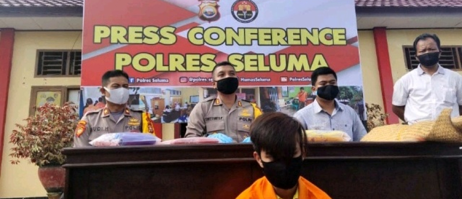 Konferensi Pers Polres Seluma
