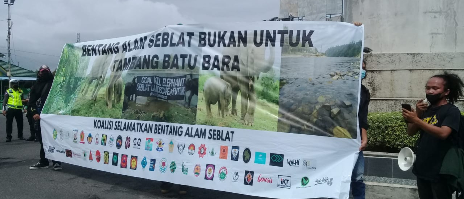 Aksi tolak PT Inmas di Bentang Alam Seblat