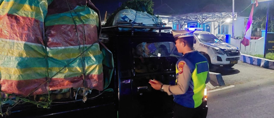 Patroli KRYD, Polres Bengkulu Tengah Gelar Pemeriksaan Kendaraan
