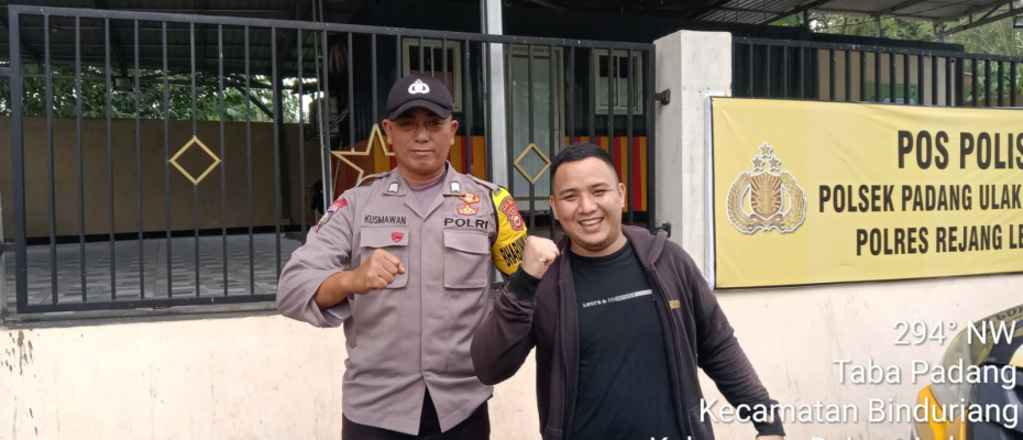 Polsek Sindang Kelingi Berikan Pengawalan Pengendara Menuju Wilayah Padang Ulak Tanding