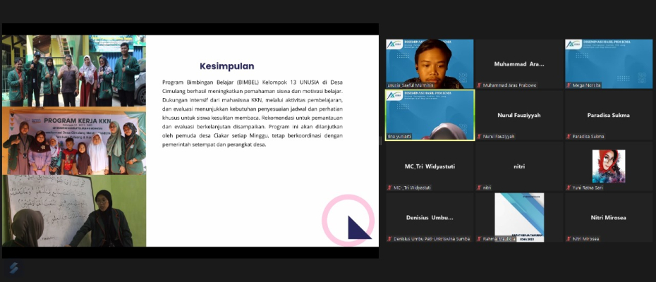 Mahasiswa Unusia Diseminasikan Hasil Penelitian PKM di Tingkat Nasional