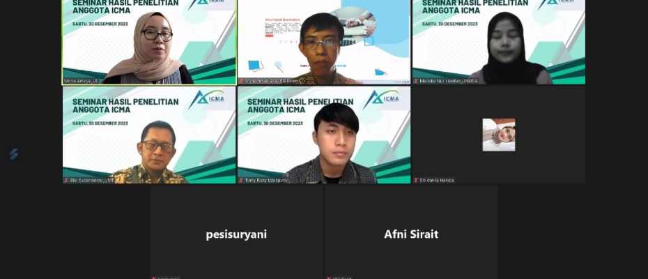 Dua Mahasiswa Berprestasi Unusia Paparkan Akuntansi Budaya pada Diseminasi Hasil Penelitian ICMA