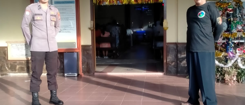 Antisipasi Tindak Pidana, Polres BU  Rutin Laksanakan Pengamanan Gereja