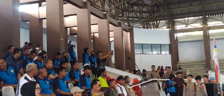 Kapolres Mukomuko Hadiri Pembukaan Turnamen Bola Voli Kapolda Cup 2024