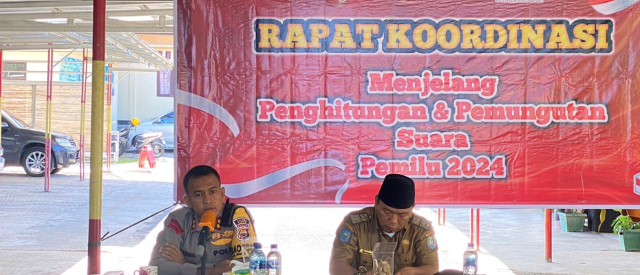 Kapolres Kaur Pimpin Rapat Koordinasi Bersama Jelang Penghitungan dan Pemungutan Suara Pemilu 2024