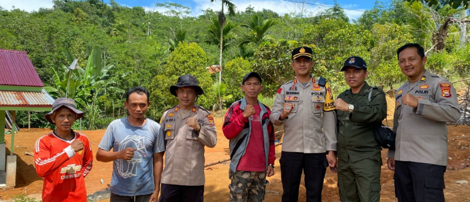 Pemetaan Pengamanan Personel Pada Pemilu 2024, Kapolres Kaur Bersama KPUD Kaur Cek TPS Sulit 