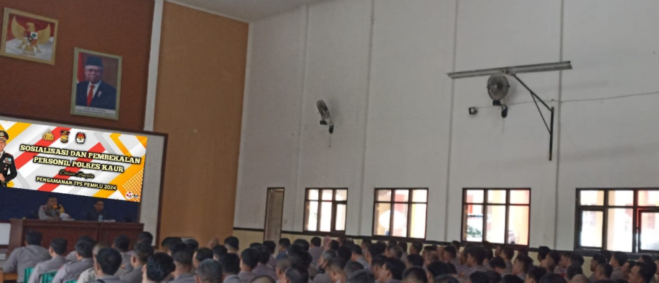 Berikan Pembekalan Personel Pengamanan TPS, Kapolres Kaur Atensikan Hal Ini
