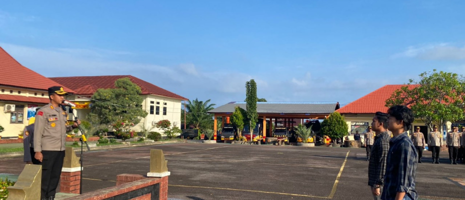 Gelar Apel Pagi, kapolres Kaur Sampaiakn Arahan kepada Personel 