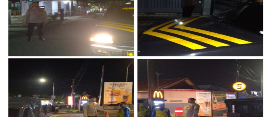 Ciptakan Keamanan di Seputaran Wilkum, Polsek Rtau Agung Patroli Keliling 