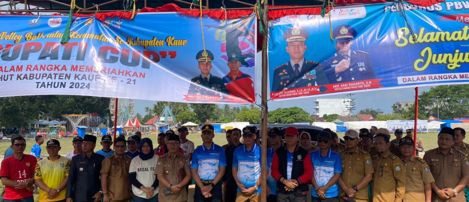 Kapolres Kaur Hadiri Pembukaan Turnament Bola Voli Bupati Cup 