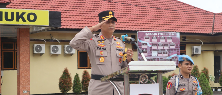 Kapolres Mukomuko Pimpin Sertijab Kapolsek V Koto dan Kapolsek Pondok Suguh 