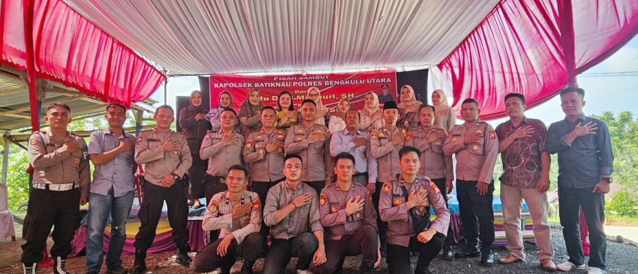 Pisah Sambut Kapolsek Batik Nau, Ini Pesan Kapolsek yang Lama dan Harapan Kapolsek yang Baru