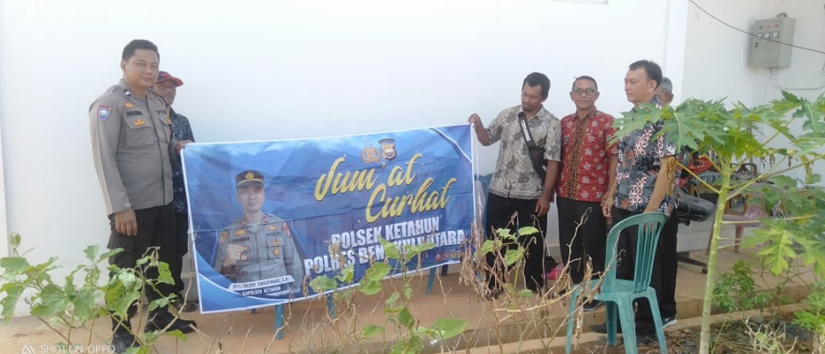 Tampung Keluhan Warga, Polsek Ketahun Gelar Program Jumat Curhat
