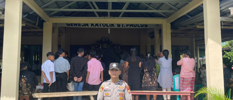 Keamanan dan Kenyamanan, Polsek Ketahun Rutin Laksanakan Pengamanan Ibadah Gereja Setiap Hari Minggu