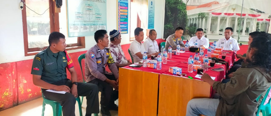 Kapolsek Ketahun Hadiri Rakor Jembatan Lembah Duri Bersama Bhabinkamtibmas