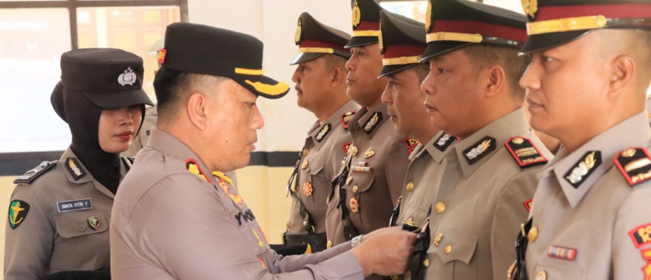 Kapolres Kaur Polda Bengkulu Pimpin Sertijab Kasat Intelkam, Kapolsek Kaur Selatan Serta Kapolsek Maje