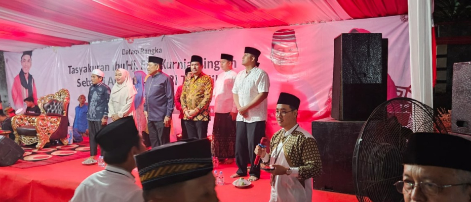 Kapolsek Ketahun Hadiri Tabligh Akbar dan Tasyakuran Hj. Eko Kurnia Ningsih Mian