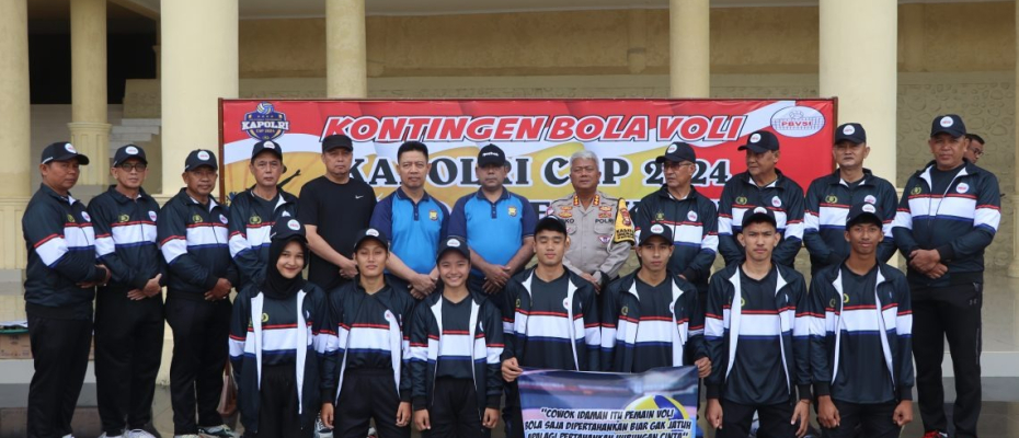 Wakapolda Bengkulu Melepas Tim Bola Voli untuk Turnamen Kapolri Cup 2024