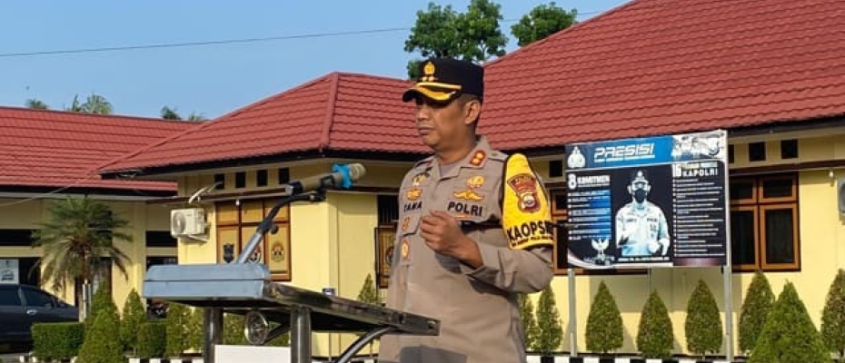 Pimpin Apel Pagi, Kapolres Mukomuko Tegaskan Jaga Netralitas Polri dan Jaga Kesehatan Jelang Pilkada