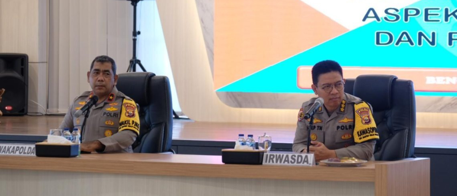 Pembukaan Taklimat Awal Wasrik Tahap II, Kapolda Bengkulu Minta Itwasda Jadi Mitra Kerja Pemecahan Masalah