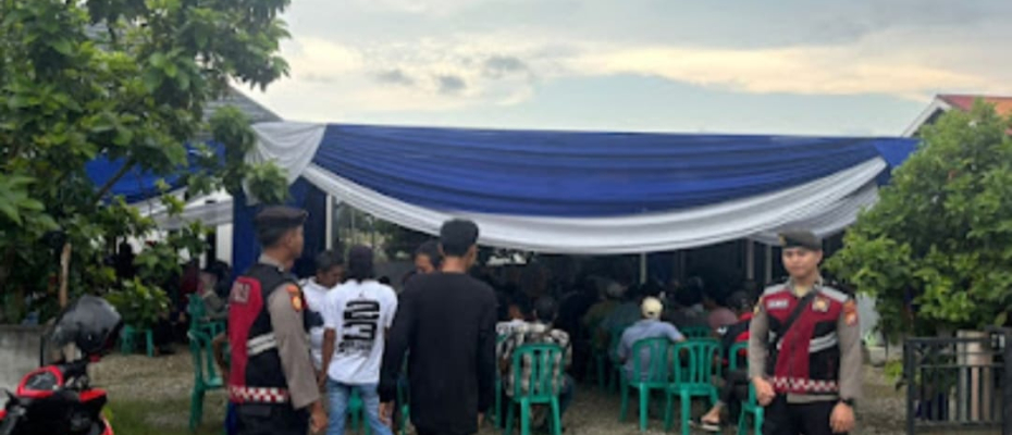 Personel Polsek Kampung Melayu Pengamanan Silaturahmi Tatap Muka Calon Wakil Walikota di Kota Bengkulu