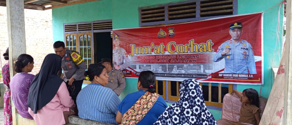 Polsek Kotapadang Gelar Jumat Curhat Bersama Warga Desa Durian Mas