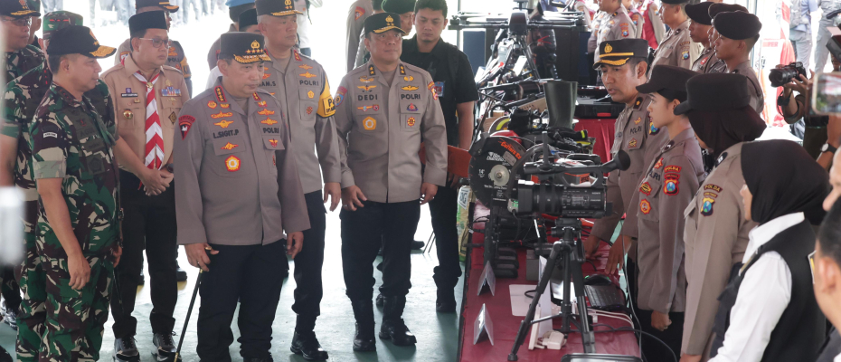 Kapolri dan Panglima Cek Kesiapan Pengamanan Pilkada Serentak di Jatim