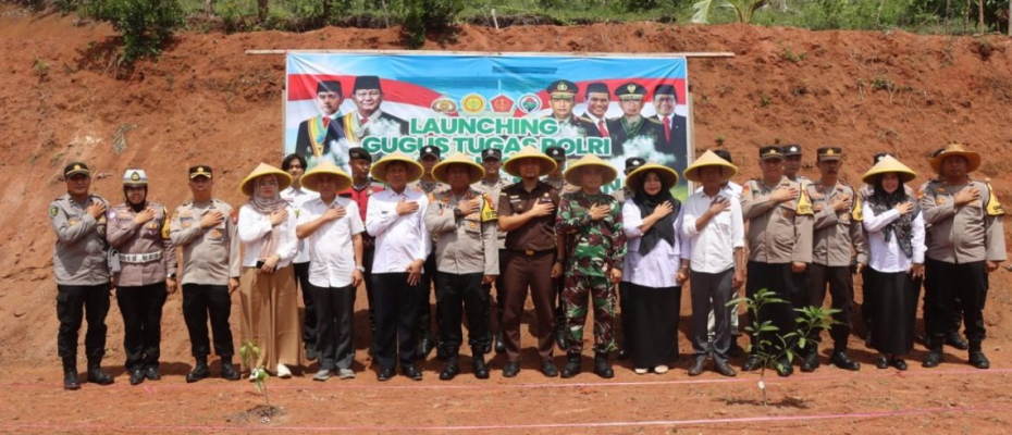 Launching Gugus Tugas Ketahanan Pangan Polri Di Polres Bengkulu Tengah, Dukung Asta Cita Indonesia Emas 2025