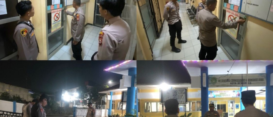 Polsek Gading Cempaka Pengamanan Logistik Pemilu di Sekretariat PPK Kecamatan 