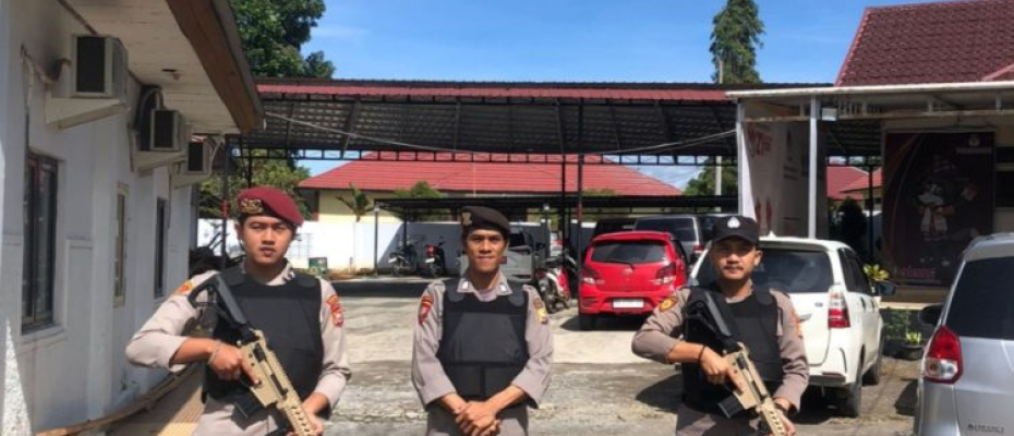 Polres Kepahiang terus perketat PAM Kantor Bawaslu BS selama 1×24 Jam Pasca Pilkada 2024 