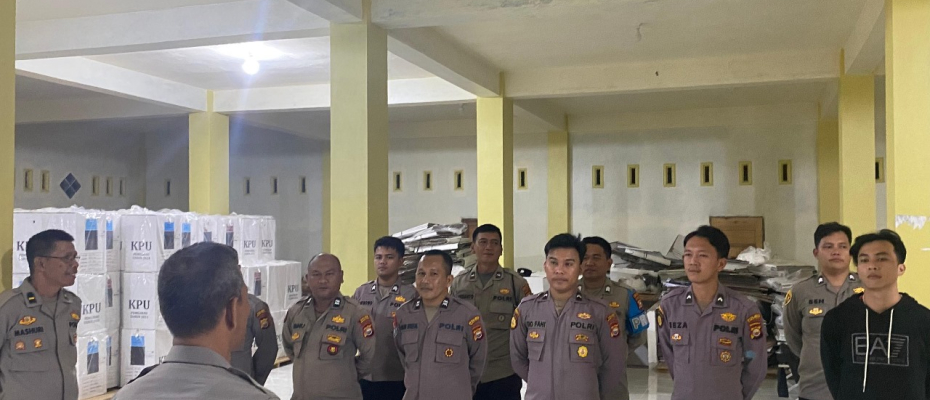 Polres Bengkulu Selatan Perketat Pengamanan Gudang Logistik KPU Pasca Pilkada 2024