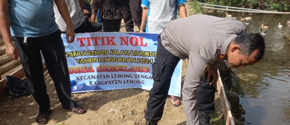Monitoring, Bhabinkamtibmas Polsek Lebong Tengah Sambang ke Desa Semelako III