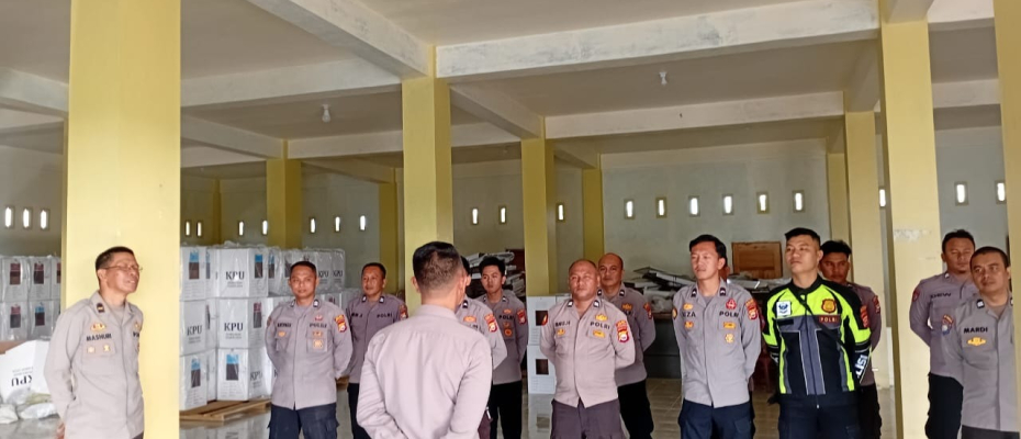 Polres Bengkulu Selatan Tingkatkan Pengamanan Gudang Logistik KPU Pasca Pilkada 2024