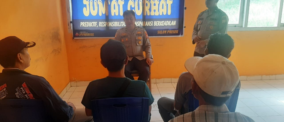 Sat Binmas Polres Bengkulu Selatan Gelar Jumat Curhat, Tampung Keluhan Warga Kelurahan Kota Medan