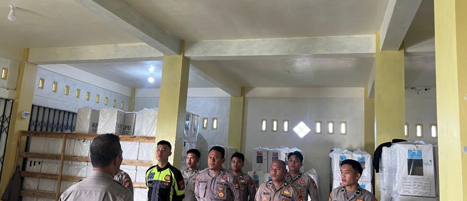 Polres Bengkulu Selatan Perketat Pengamanan Gudang Logistik KPU Pasca Pleno Pilkada 2024